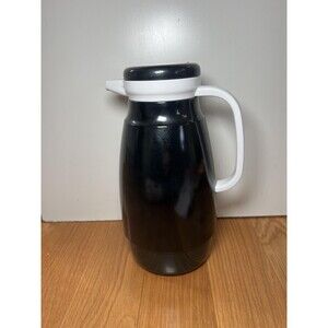 Crown Corning Thermique Black Vacuum Jug Insulated Coffee Carafe Made In Japan